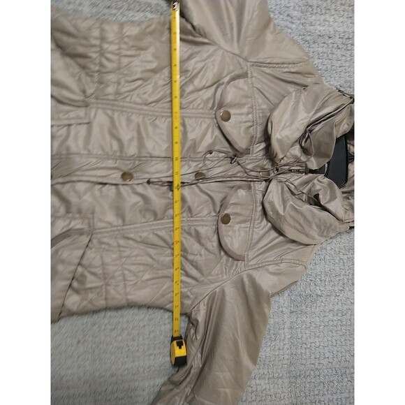 EC Easy Comfort Hooded Puffer Coat Size Small Beige/Taupe - Picture 7 of 11